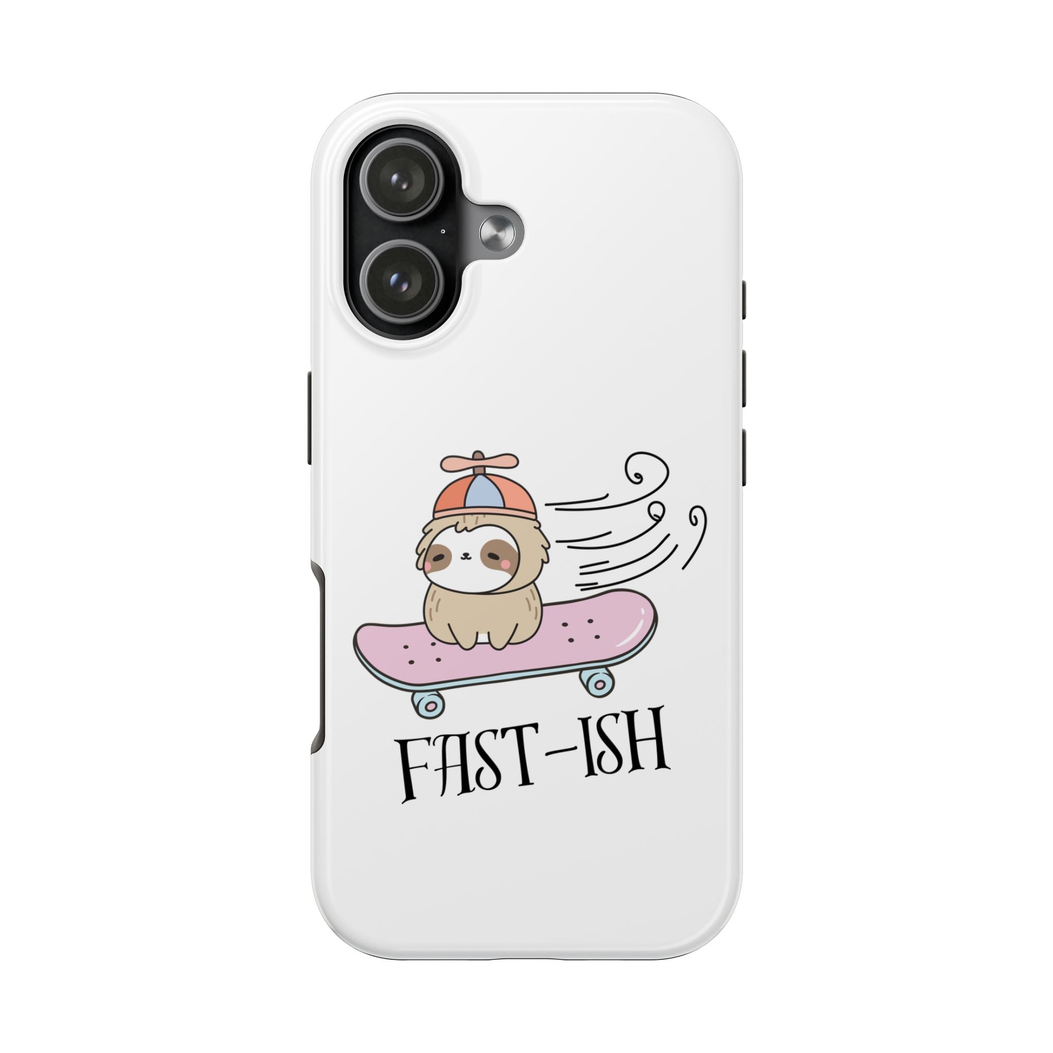 Phone Case — Cute Sloth on Skateboard "Fast-ish" Protective Tough Case
