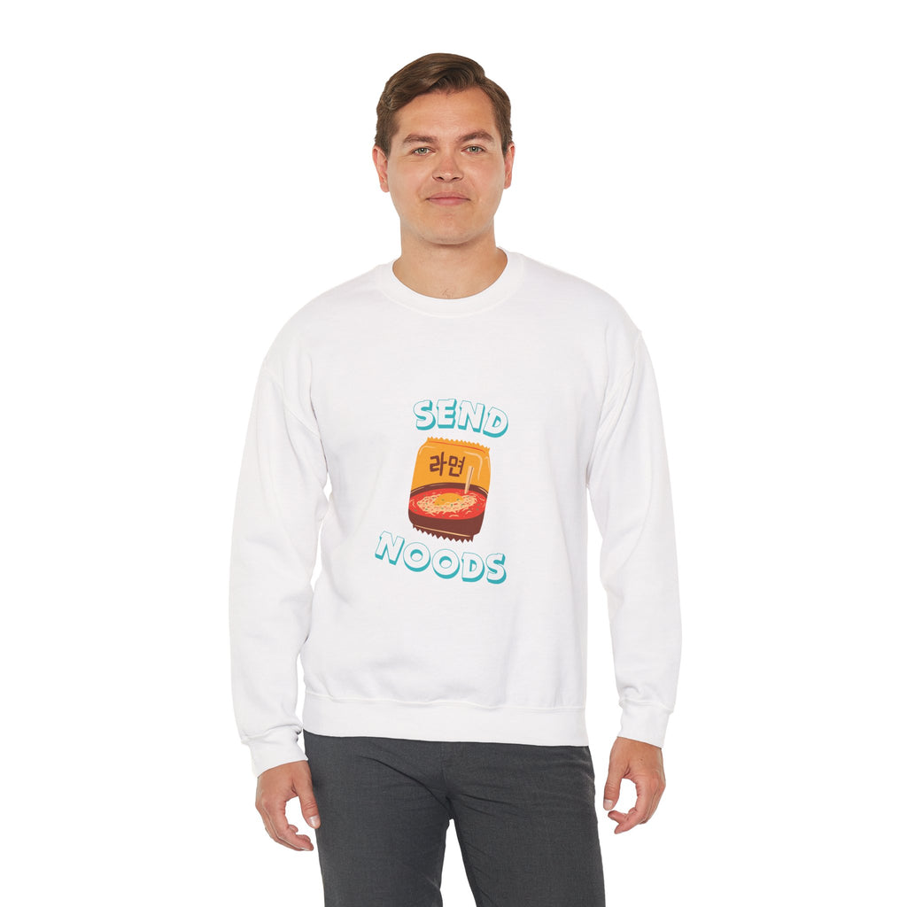 Send Noods Sweatshirt — Cute Ramen Graphic Crewneck