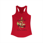 Personalize it! Women's Growth is Messy Ideal Racerback Tank