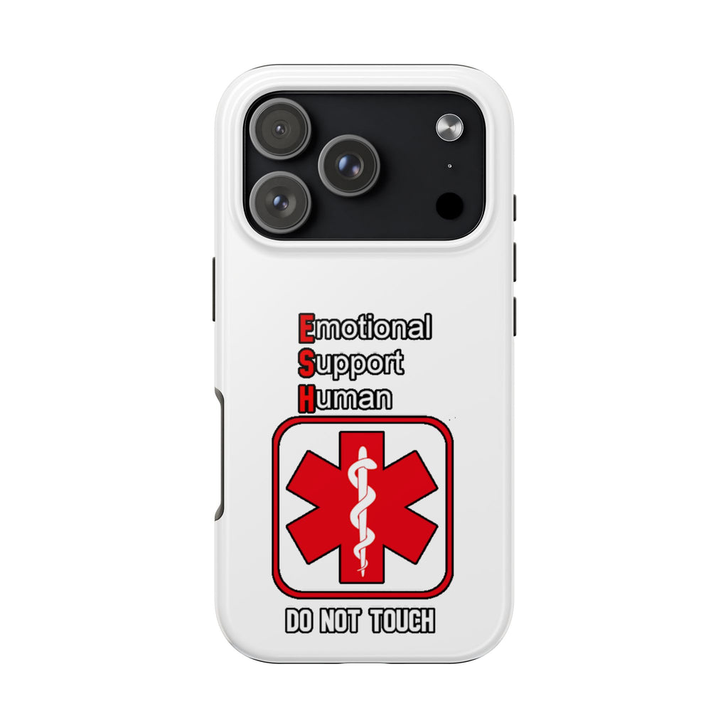Emotional Support Human Phone Case — 'Do Not Touch' Medical Alert Tough Case