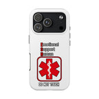 Emotional Support Human Phone Case — 'Do Not Touch' Medical Alert Tough Case