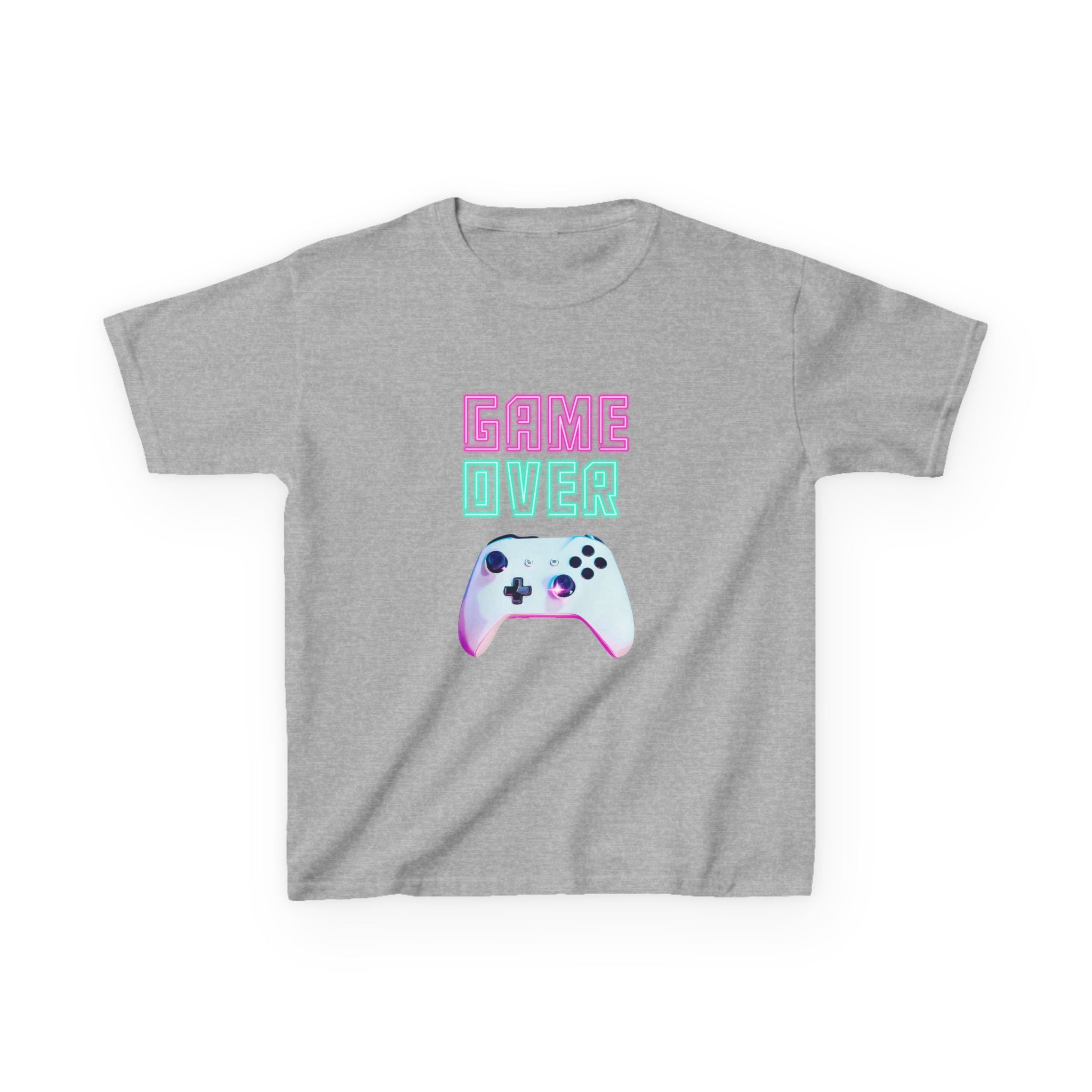 Game Over Kids T-Shirt Pastel Gamer Controller Tee