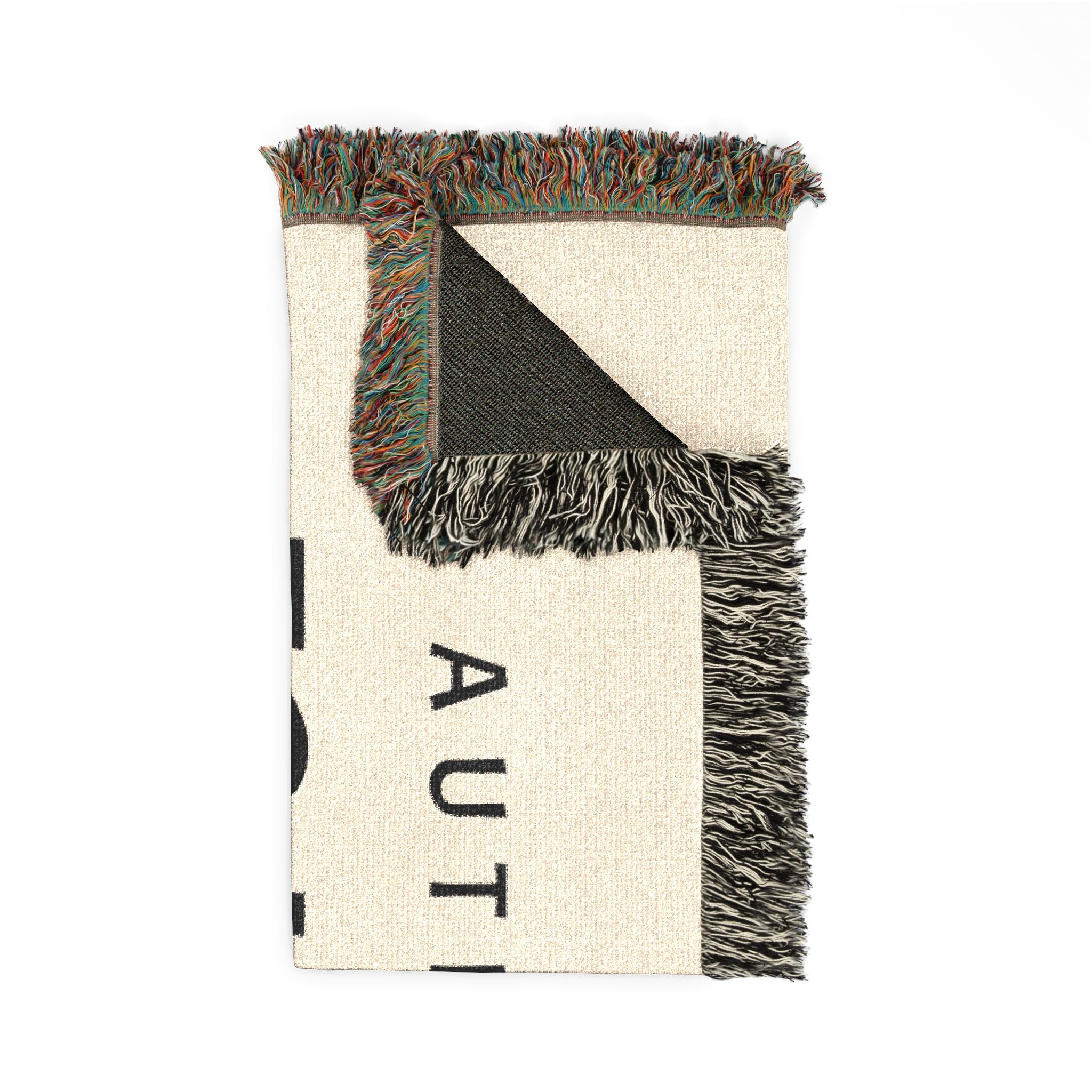 Personalized Woven Blanket — "Authentic 50 Years of Not Giving a Damn" Throw Blanket