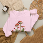 Mushroom Head Art Sweatshirt — Surreal Botanical Crewneck
