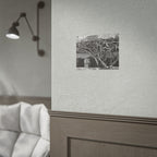 Black & White Rustic Vine Photography Poster — Rolled Wall Art