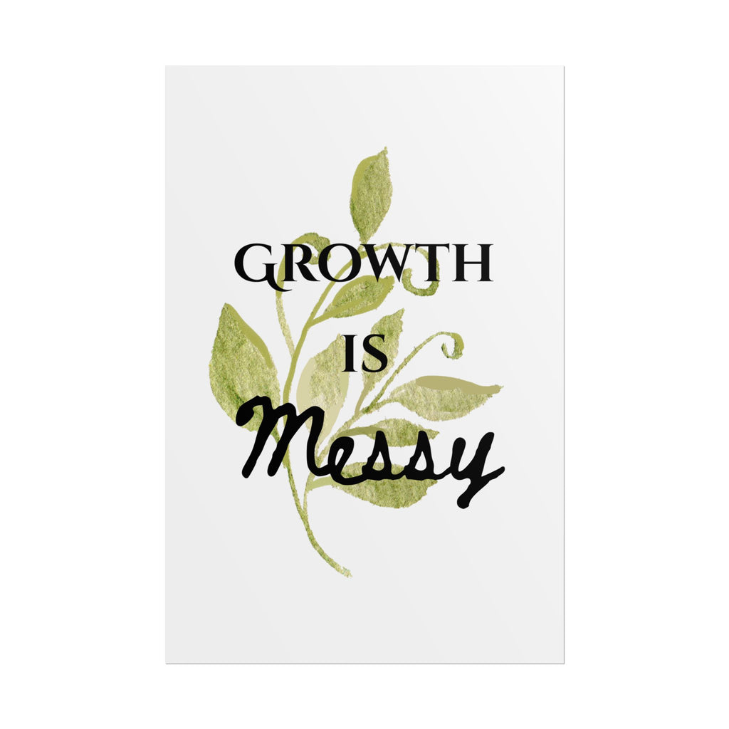 "Growth Is Messy" Botanical Wall Art Print