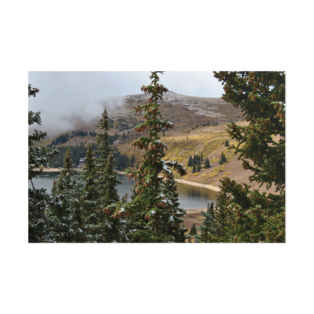 Colorado Mountain Lake Landscape — Scenic Nature Wall Art Rolled Poster