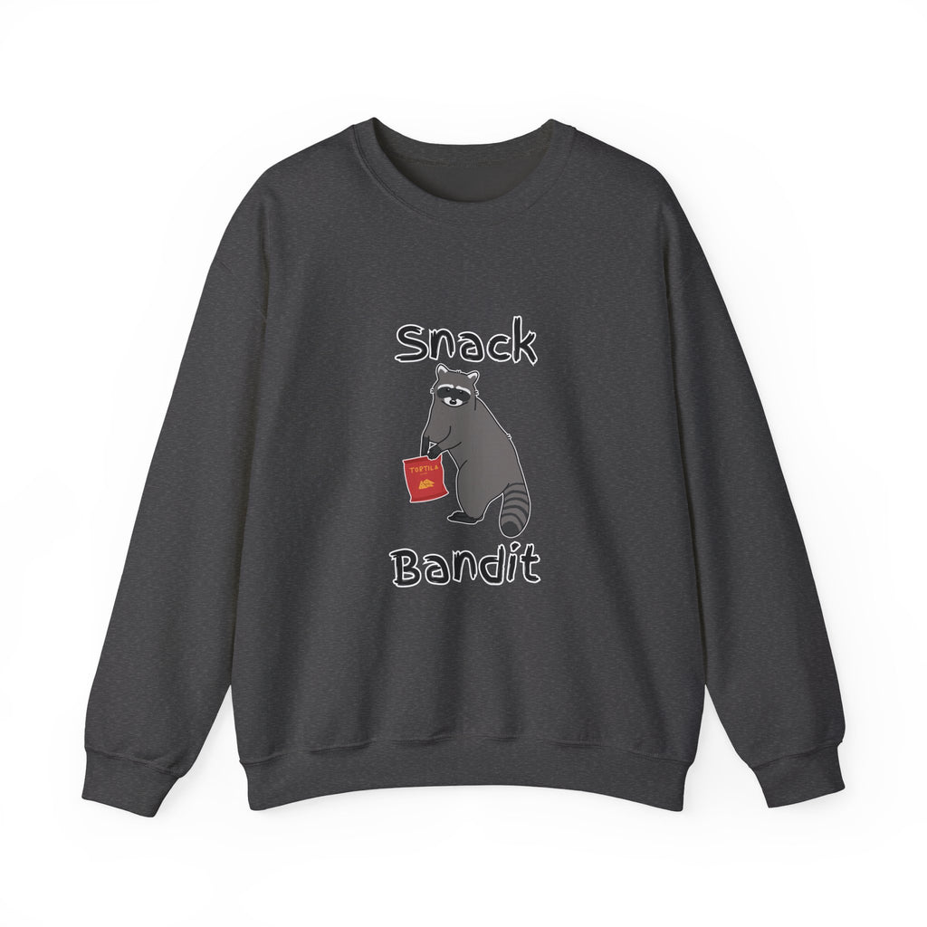 Snack Bandit Sweatshirt — Cute Raccoon Graphic Crewneck