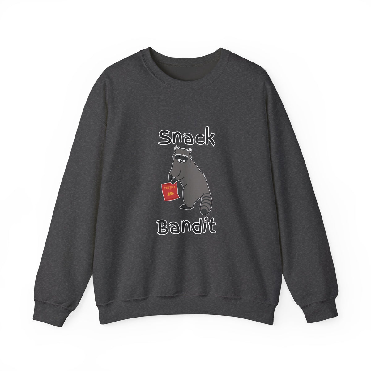 Snack Bandit Sweatshirt — Cute Raccoon Graphic Crewneck