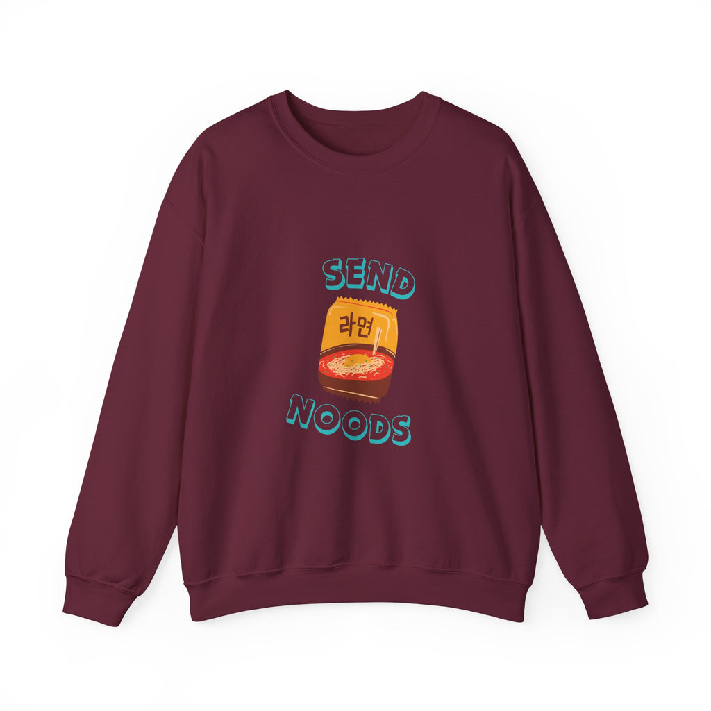 Send Noods Sweatshirt — Cute Ramen Graphic Crewneck