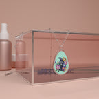 Raven & Wildflower Oval Pendant Necklace — Surreal Jewelry