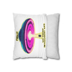 Throw Pillow — "Finally We Found Intelligent Life" UFO Cat Abduction