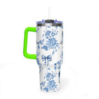 40oz Girly Western Floral Tumbler