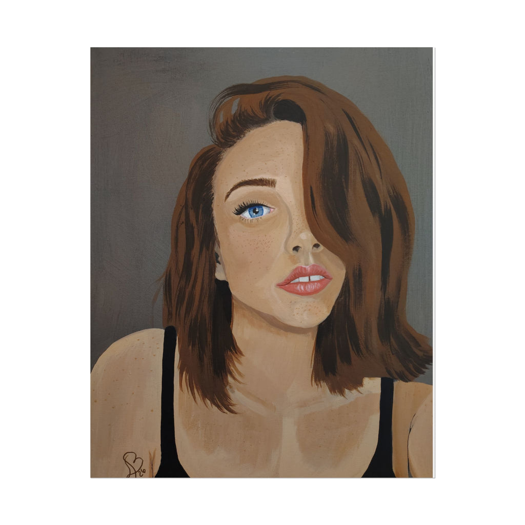 Rolled Poster — Portrait "Freckled Girl" Art Print