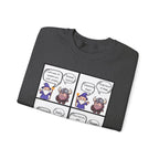 Comic D&D Sweatshirt — Cute Panel Cartoon Crewneck