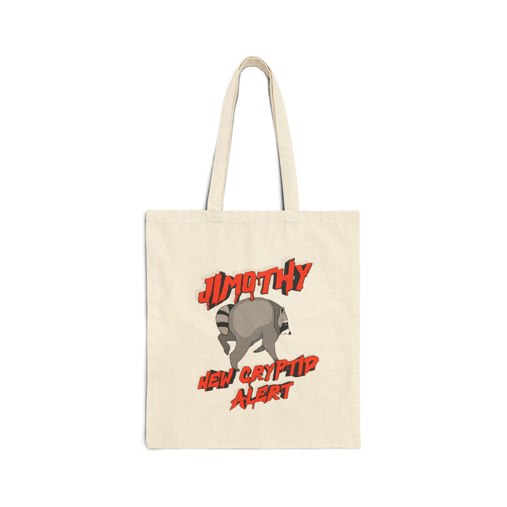 Jimothy: New Cryptid Alert - Cotton Canvas Tote Bag
