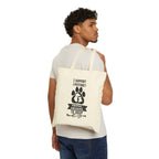 Tote Bag — "I Support Putting Animal Abusers to Sleep" Rescue Paw Canvas Tote