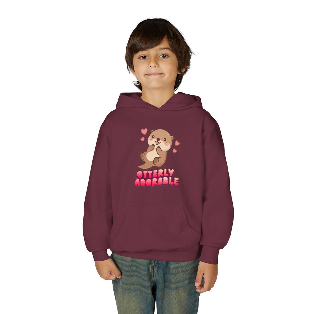 Youth Otterly Adorable Heavy Blend Hooded Sweatshirt