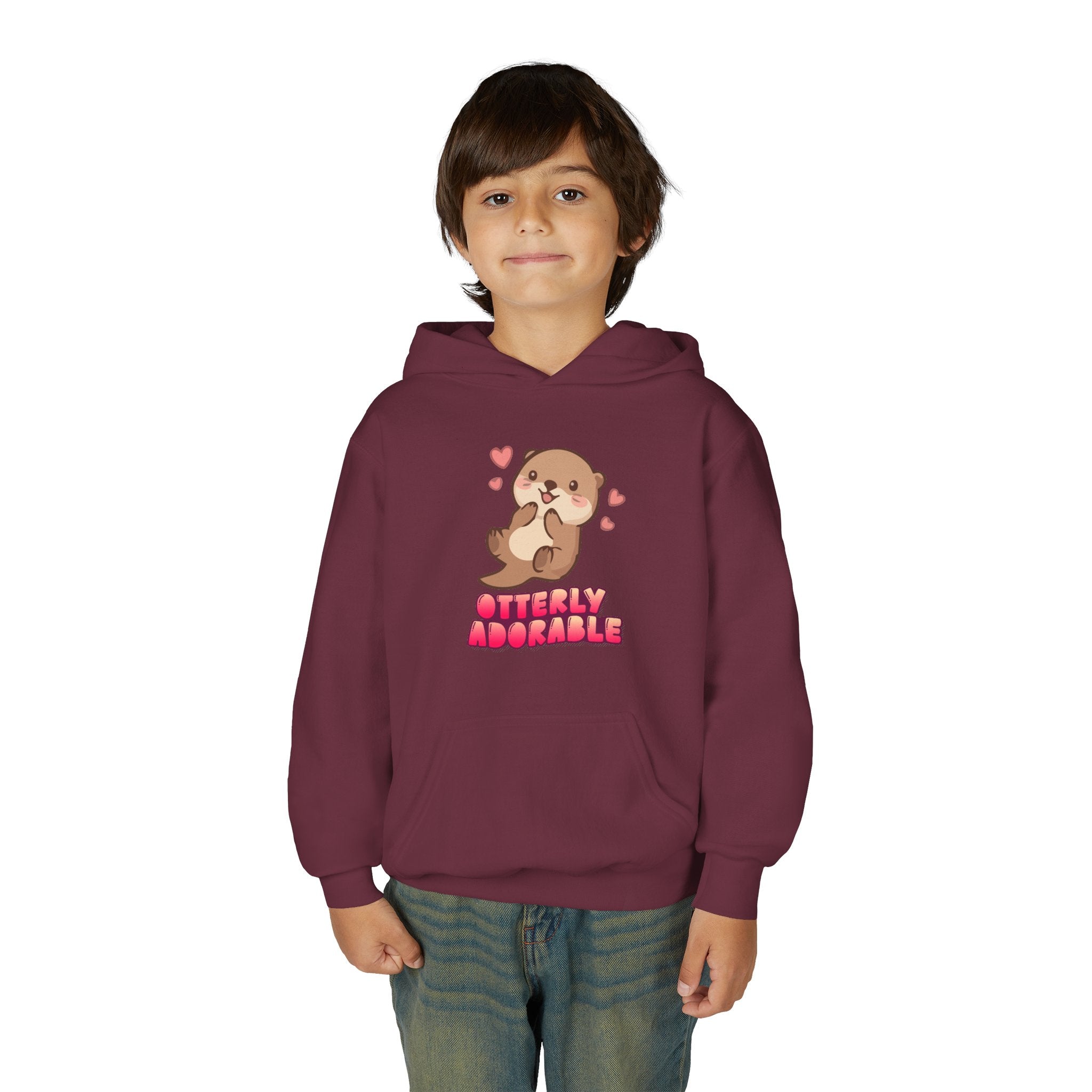Youth Otterly Adorable Heavy Blend Hooded Sweatshirt