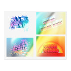 Vibrant Vibes Sticker Sheet – Artistry, Good Vibes & Wear Your Vibe Decals