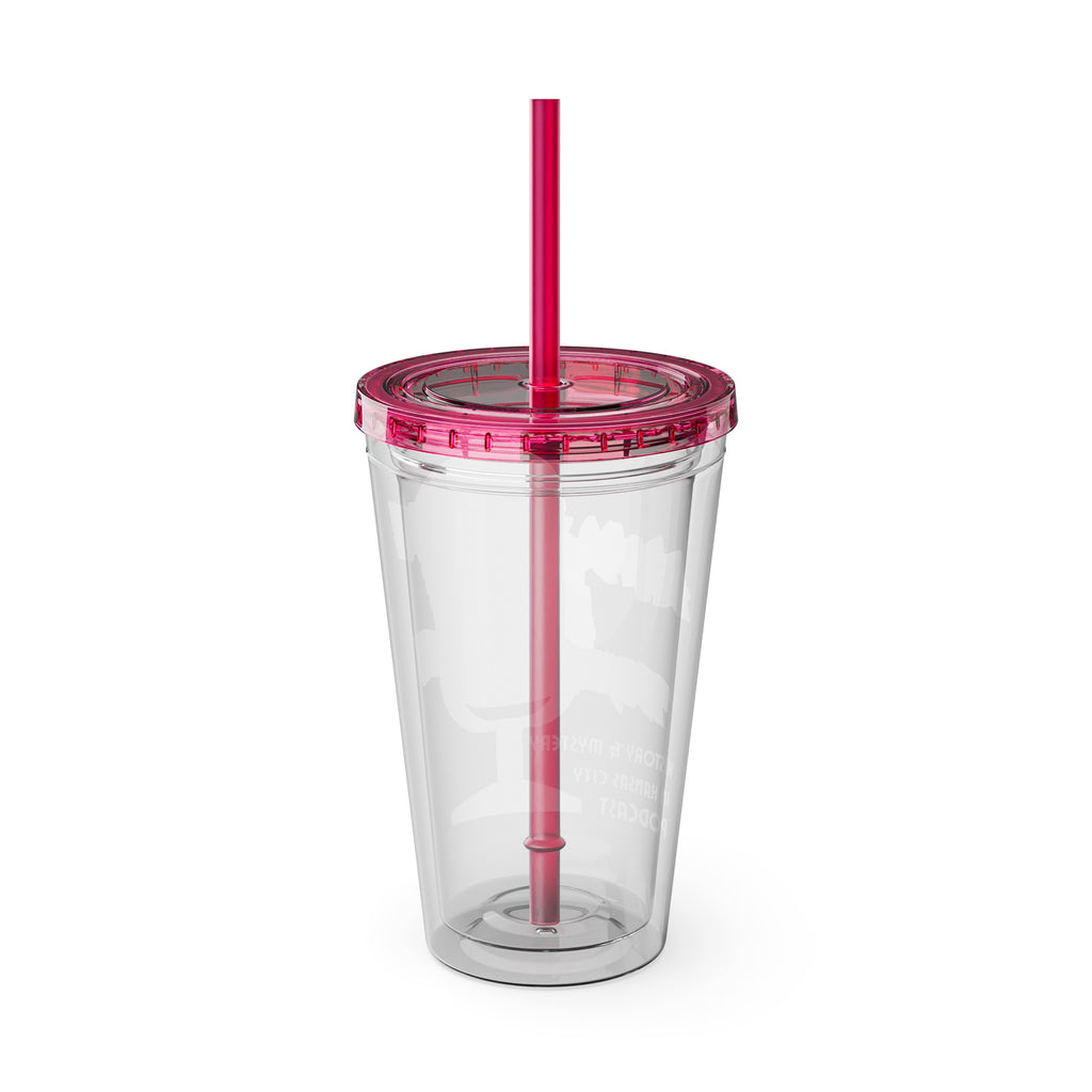 Always Time for True Crime Tumbler with Straw, 16oz