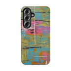1980s Puke Tough Phone Case — Distressed Pastel Art Protective Cover