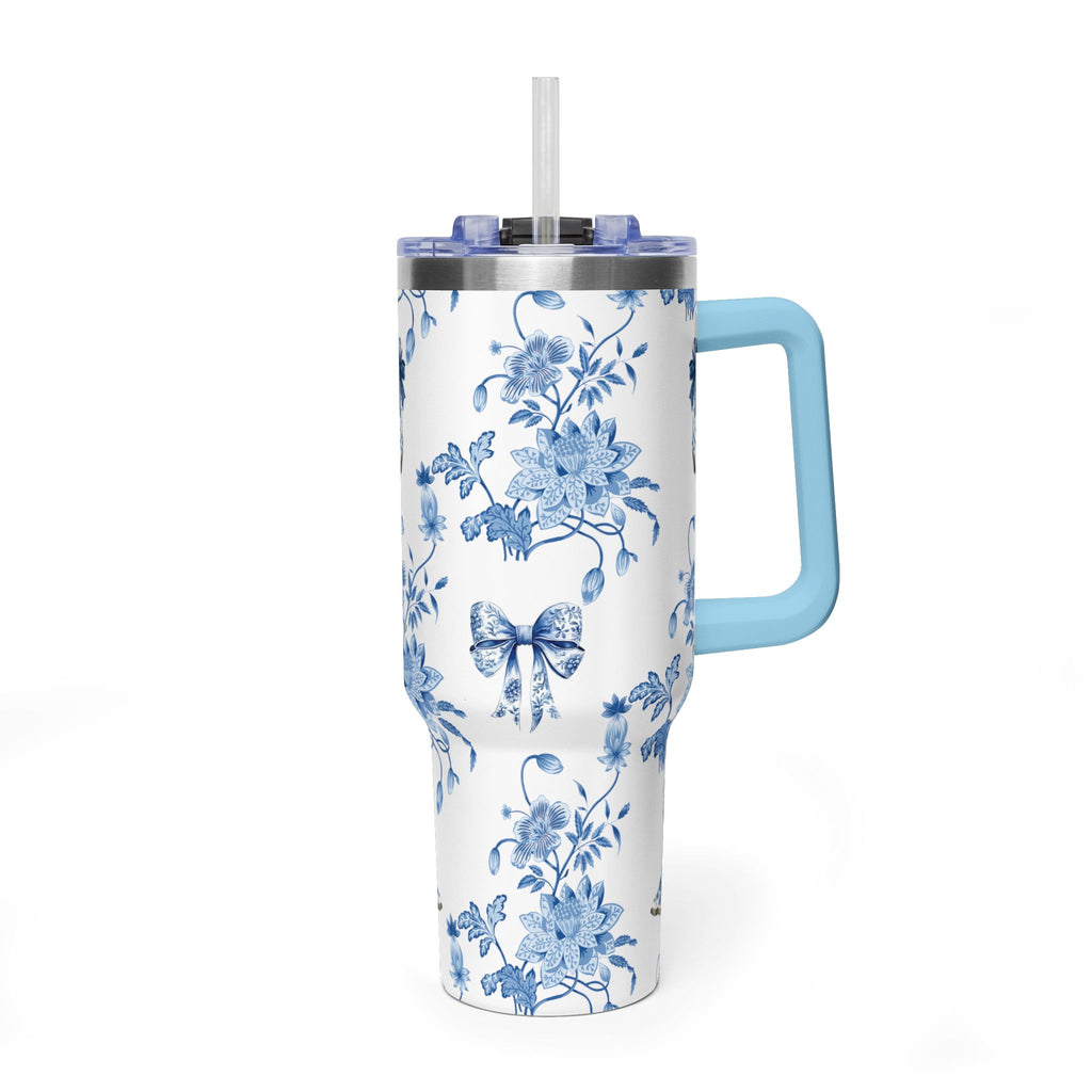 40oz Girly Western Floral Tumbler