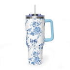40oz Girly Western Floral Tumbler
