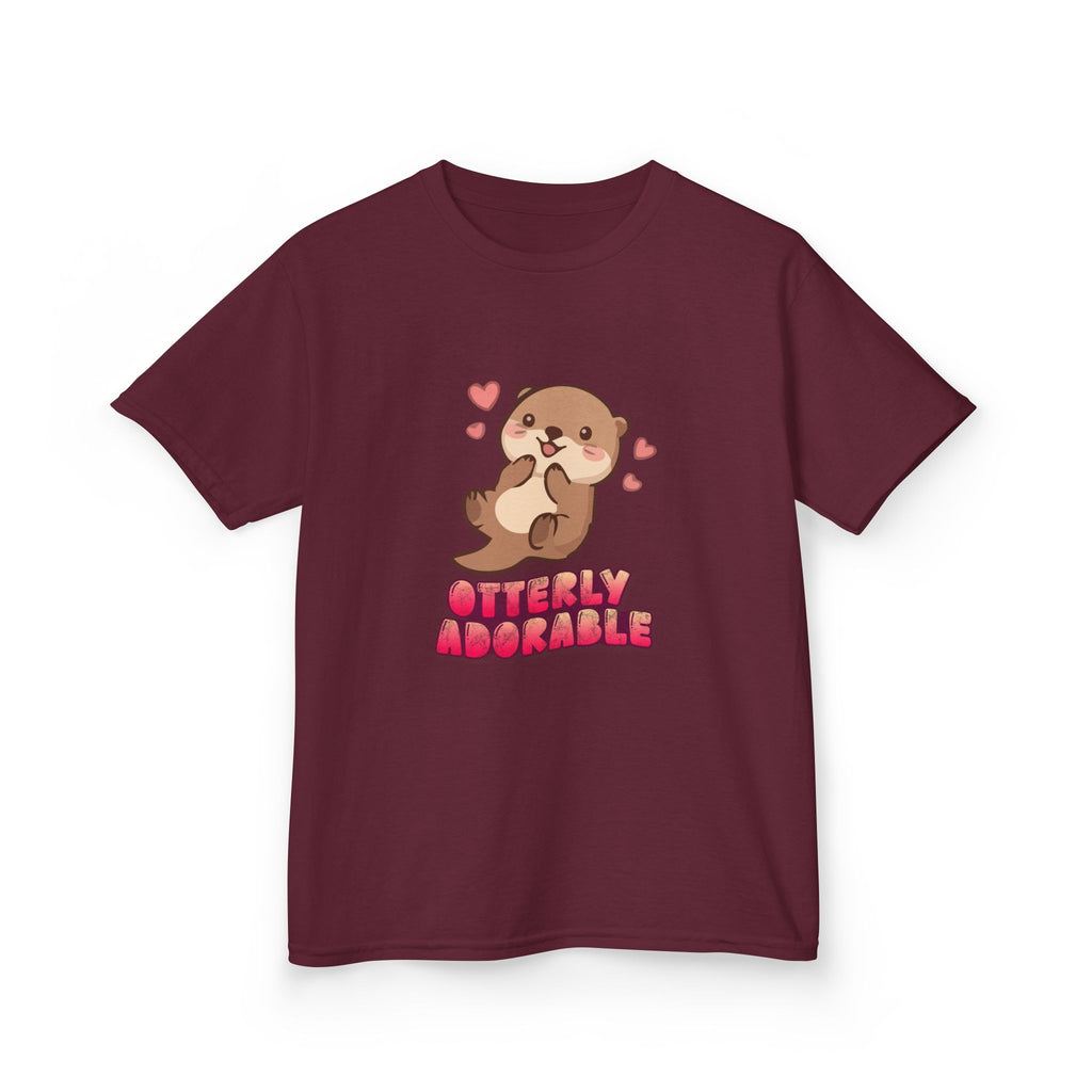 Kids Tee "Otterly Adorable" Heart Graphic Tee