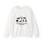Crewneck Sweatshirt — "Emotionally Supported by Cryptids" Graphic