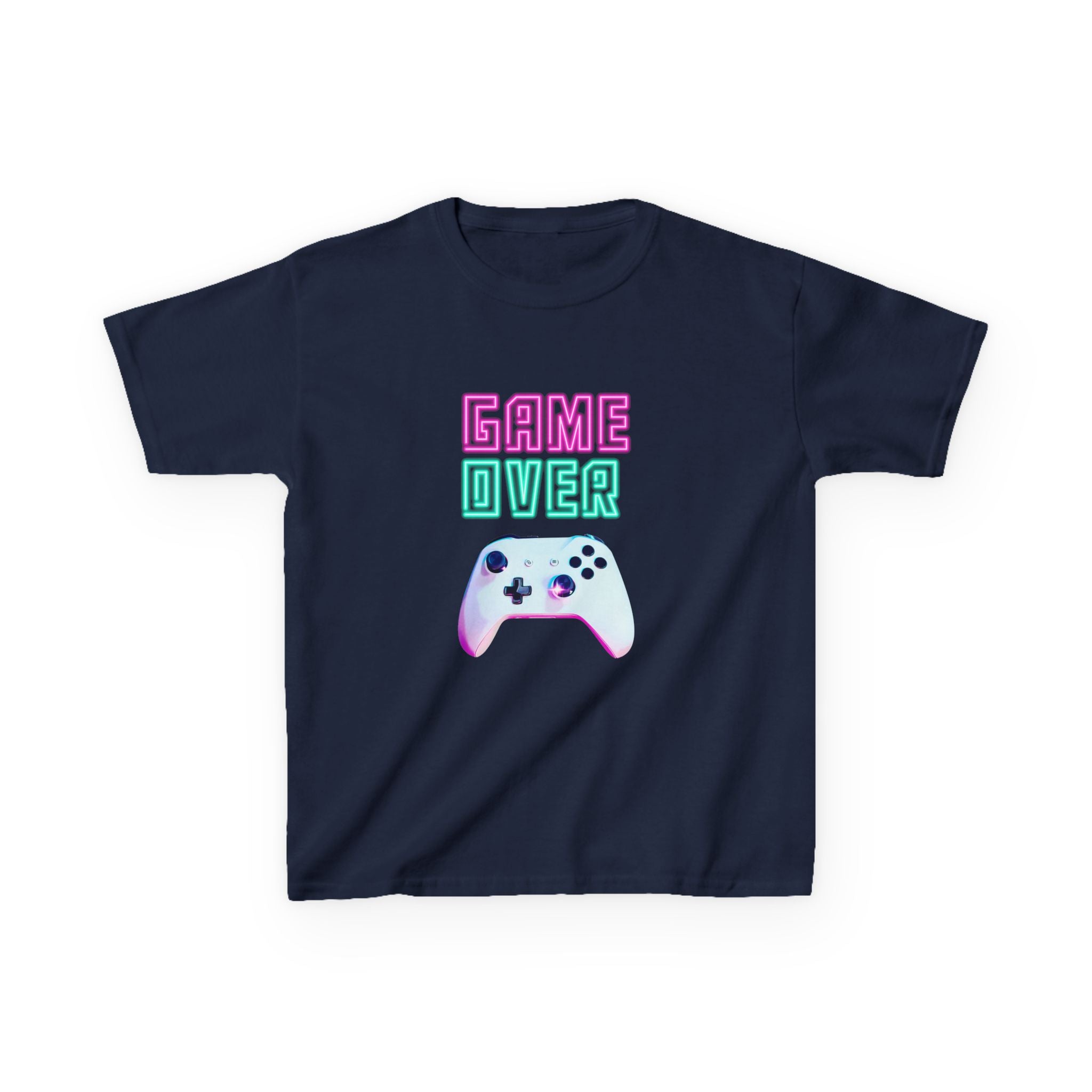 Game Over Kids T-Shirt Pastel Gamer Controller Tee