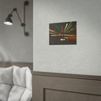 Night Drive Light Trails Poster - Rolled Wall Art
