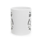 'My Vibrations are High AF' Ceramic Mug — Magical Moon & Tarot Coffee Cup (11oz/15oz)
