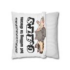 Introverted But Willing to Discuss Cats Pillowcase
