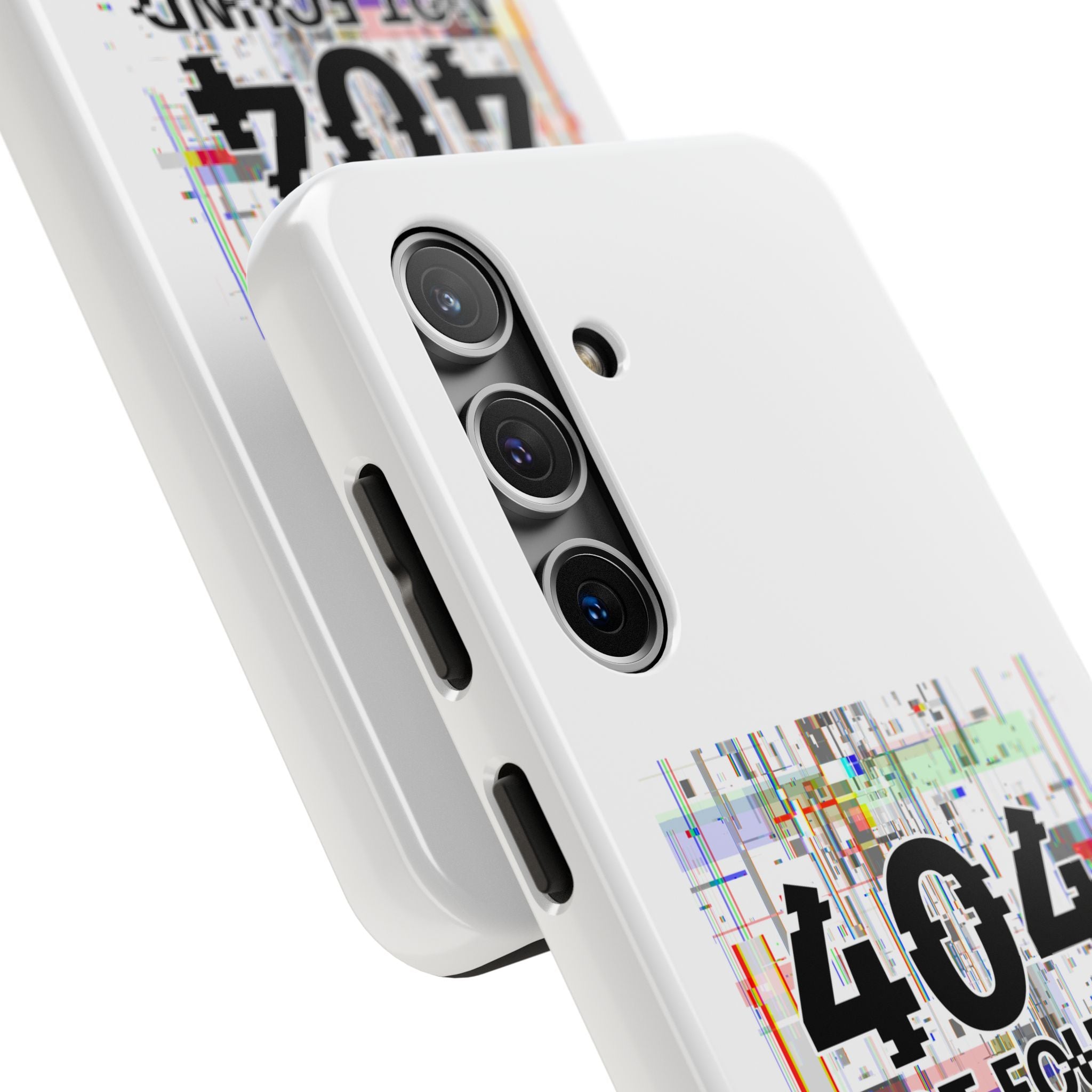 'Whoever's Controlling me...Do Better' 404 Not Found Tech Phone Case — Glitch Art Protective Cover
