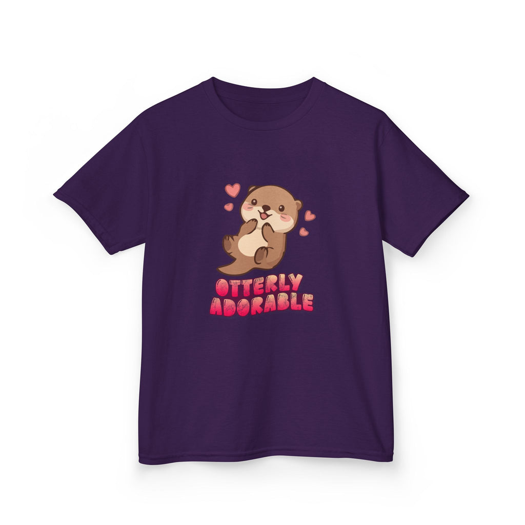 Kids Tee "Otterly Adorable" Heart Graphic Tee