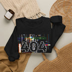 404 Not Found Crewneck Sweatshirt — Glitch Tech Graphic Pullover