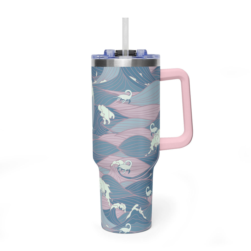 Nessie Waves 40oz Vacuum Tumbler — Insulated Travel Mug