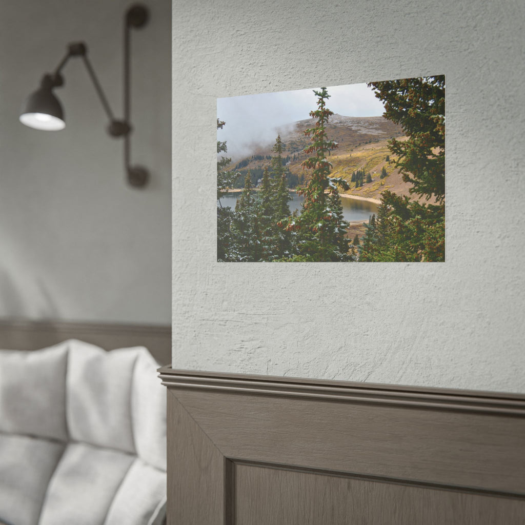 Colorado Mountain Lake Landscape — Scenic Nature Wall Art Rolled Poster