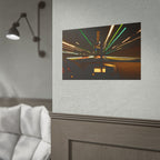 Night Drive Light Trails Poster - Rolled Wall Art