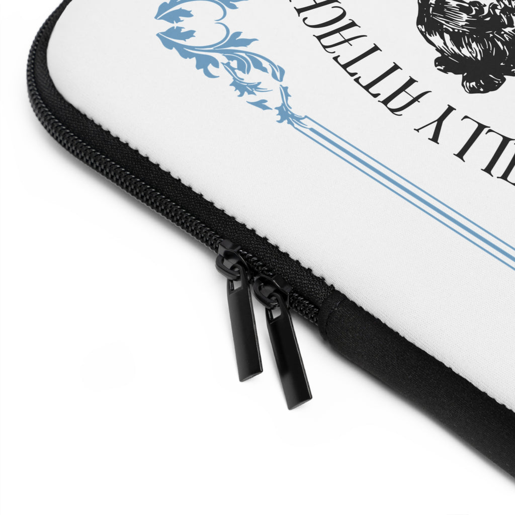 Emotionally Attiched to Fiction Laptop Sleeve – Vintage Reader Design