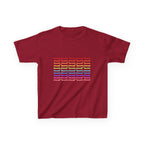Youth Rainbow Dachshund Pattern Cute Dog Graphic Tee
