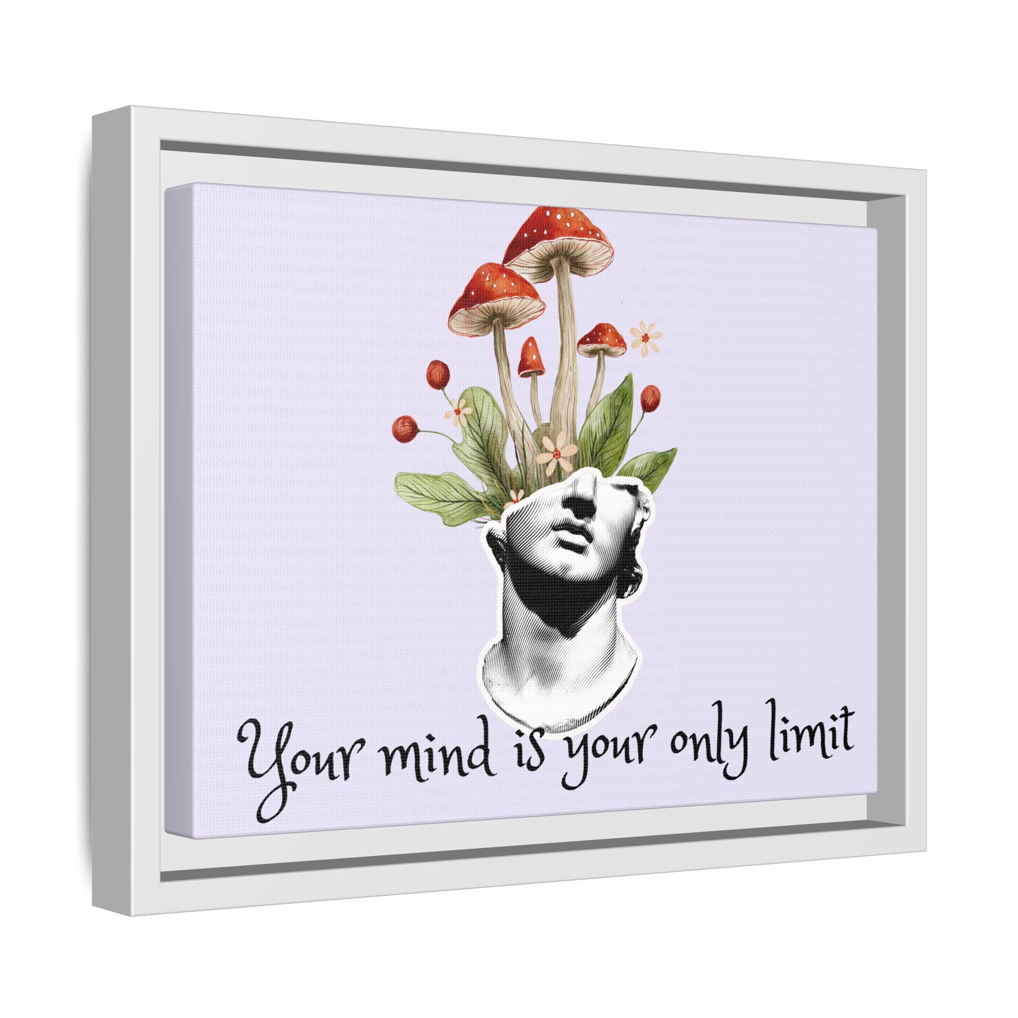 Personalize it! "Your Mind is Your Only Limit" Framed Canvas Wall Art