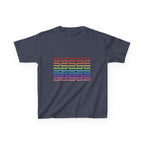 Youth Rainbow Dachshund Pattern Cute Dog Graphic Tee