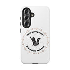 Tough Phone Case — “This Is Just My Avatar, I’m Really a Housecat” Cute Celestial Cat Protective Cover