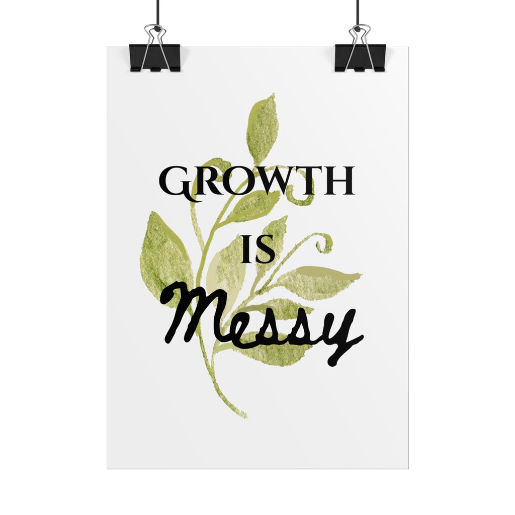 "Growth Is Messy" Botanical Wall Art Print