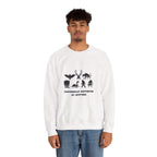 Crewneck Sweatshirt — "Emotionally Supported by Cryptids" Graphic