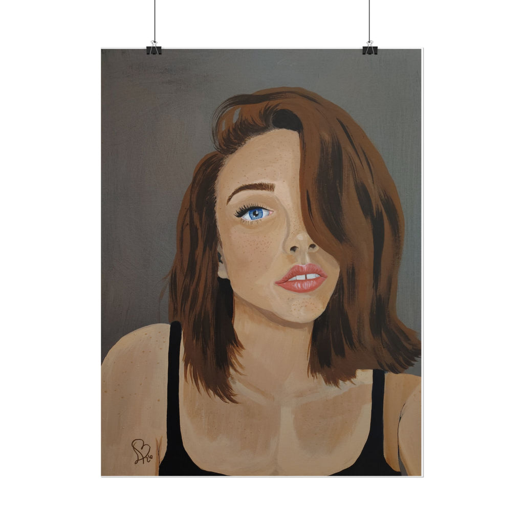 Rolled Poster — Portrait "Freckled Girl" Art Print