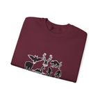 Crewneck Sweatshirt — "Emotionally Supported by Cryptids" Graphic