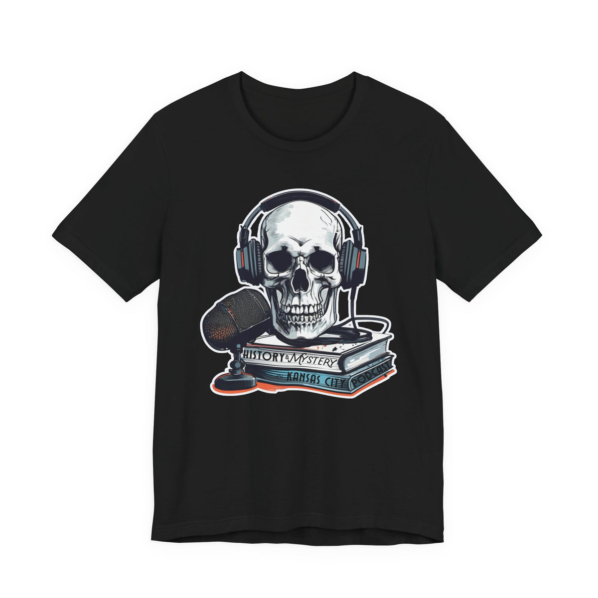 Unisex History & Mystery in Kansas City Podcast Jersey Short Sleeve Tee